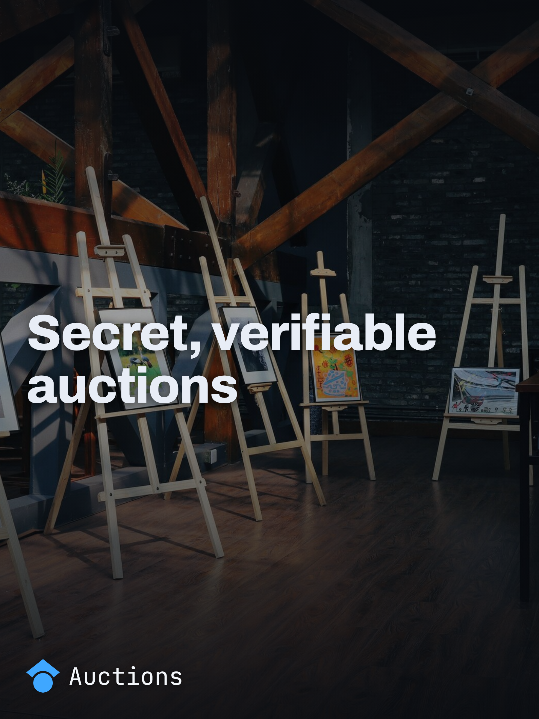 Secret, verifiable auctions from elections