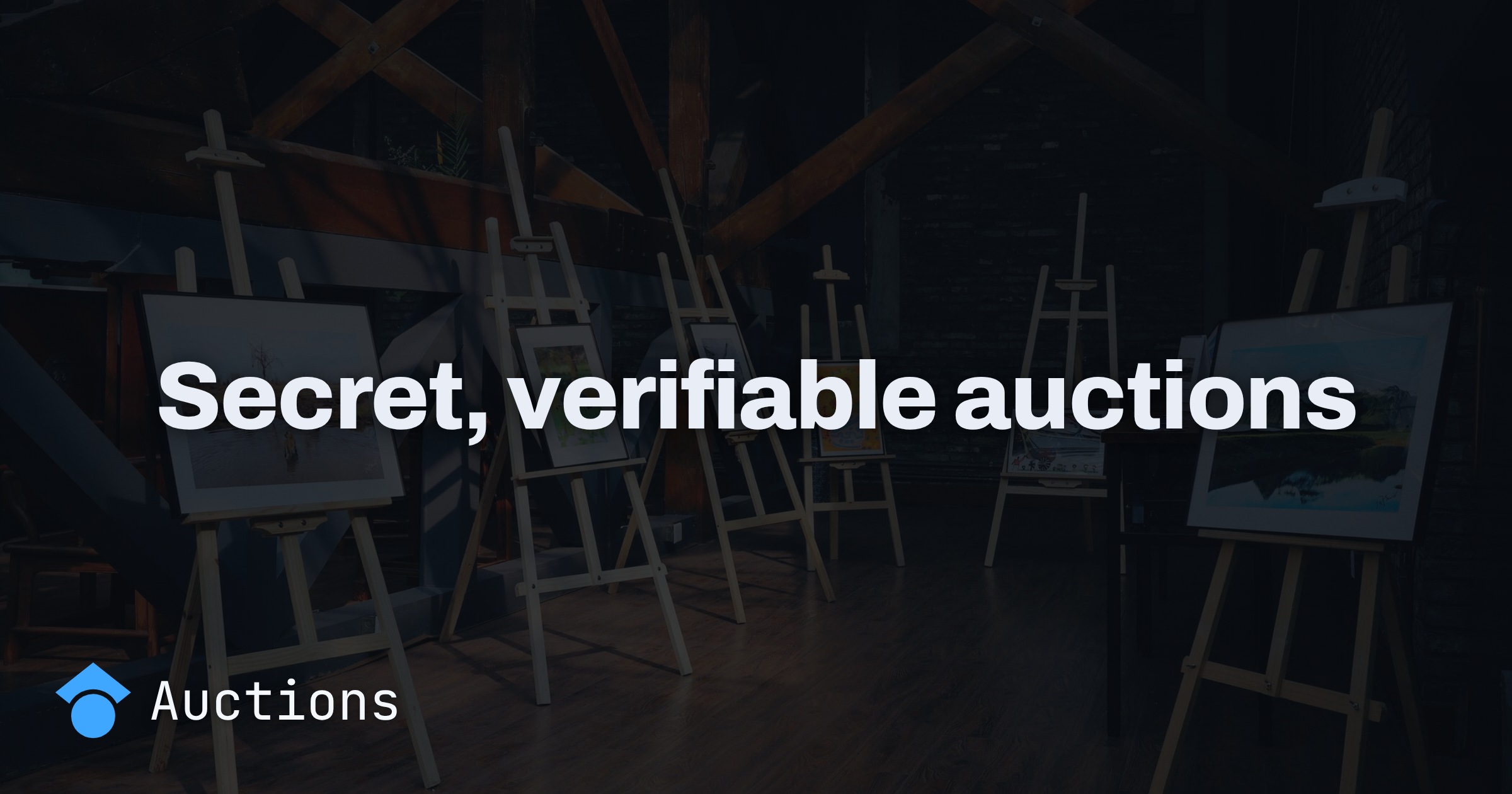 Secret, verifiable auctions from elections