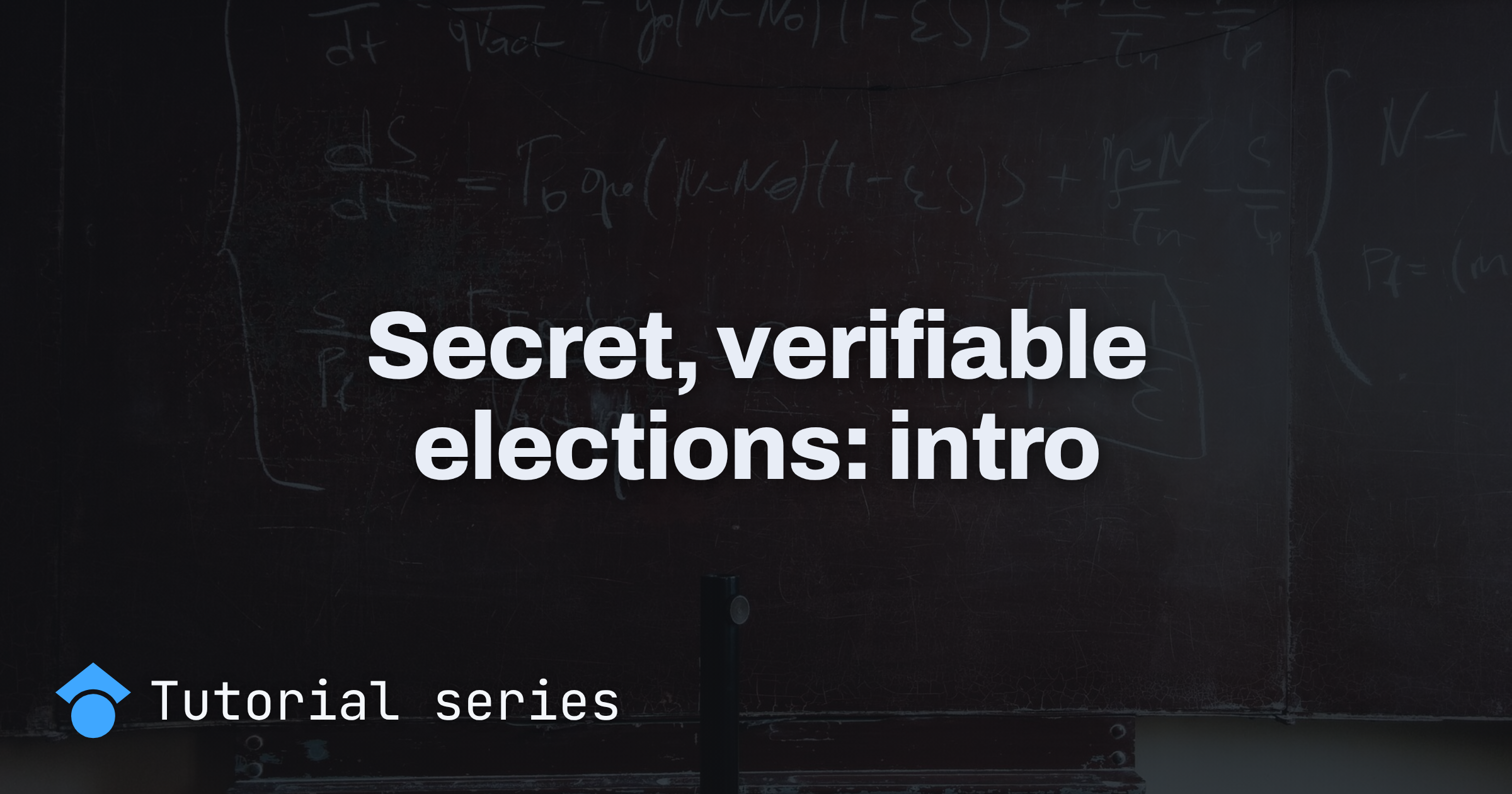 A short introduction to secrecy and verifiability for elections