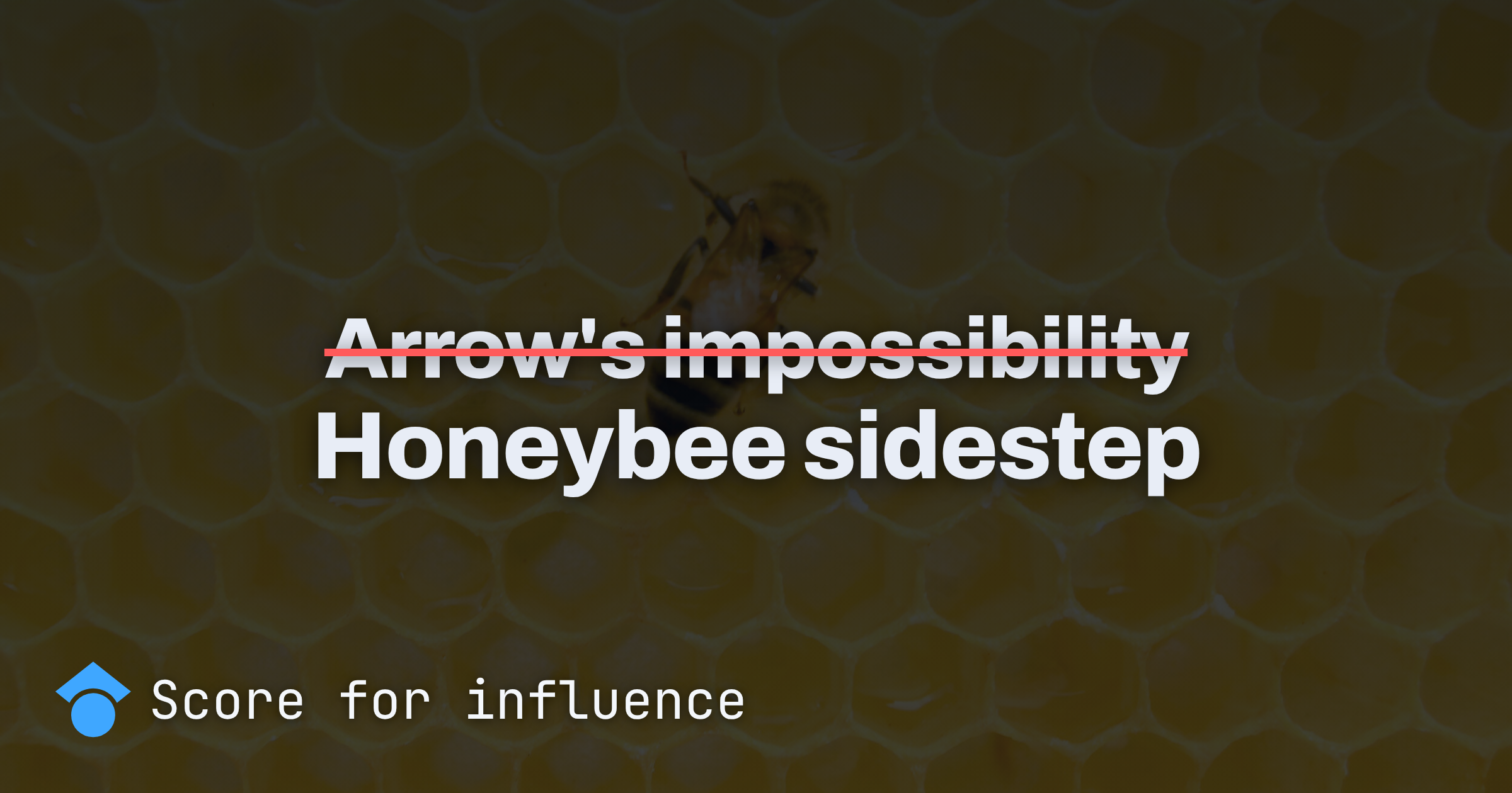 Overcoming Arrow's impossibility: Honeybee sidestep